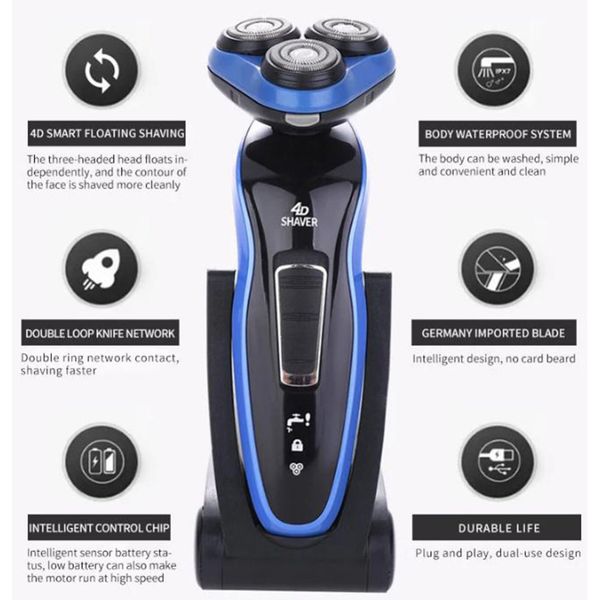 

bellezon men shaver triple blade razor men clipper rechargeable shaving professional beard trimmer razor nose trimmerscouts