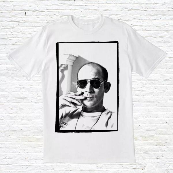 

hunter s. thompson t-shirt, White;black