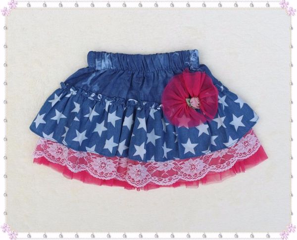 

skirts baby girl clothing girls skirts denim children embroidery flower kids mini casual jeans tutu christmas w3zn, Blue