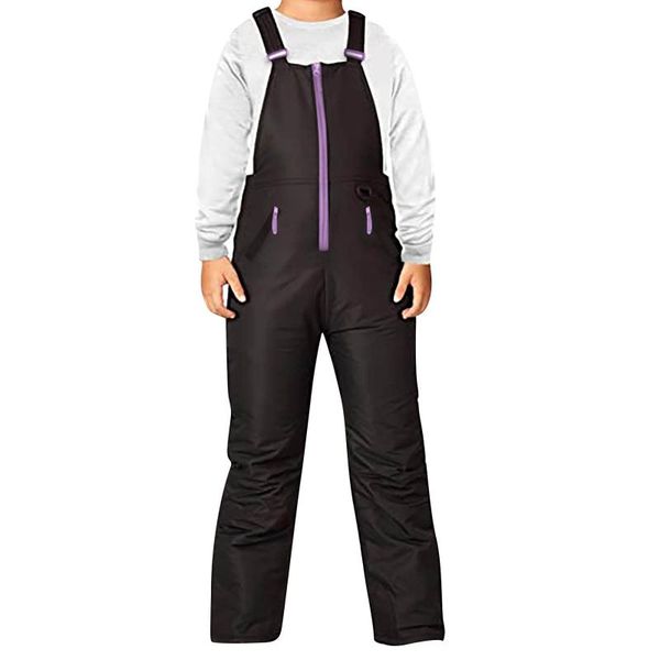 

infant/child snow skiing pants outdoor ski wear toddler chest high bib overalls waterproof warm snowboarding trousers