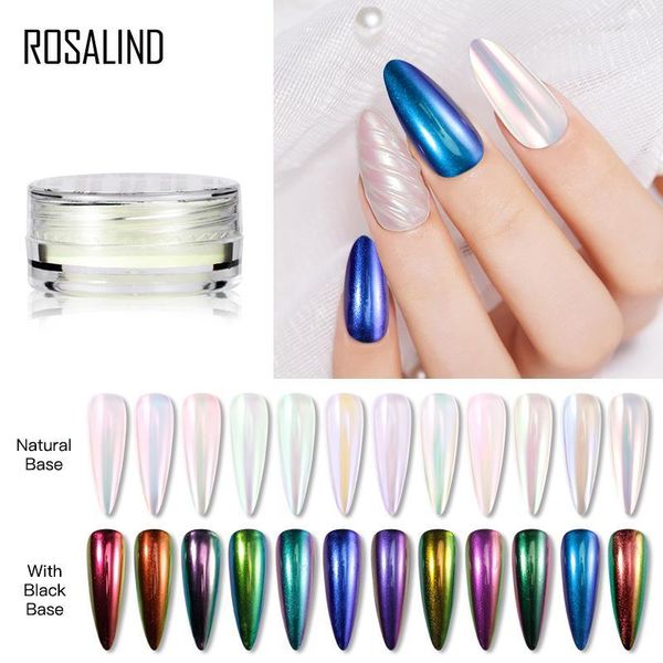 

aurora powder nail glitter 0.2g shine pigment dust decoration sparkles for art design semi permanent base1, Silver;gold