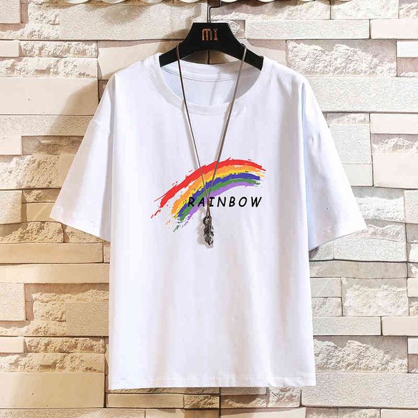 

men's t-shirts summer 100% cotton t-shirt men loose short sleeved o-neck tshirt printed casual t-shirt tee shirt drop 3vrc, White;black