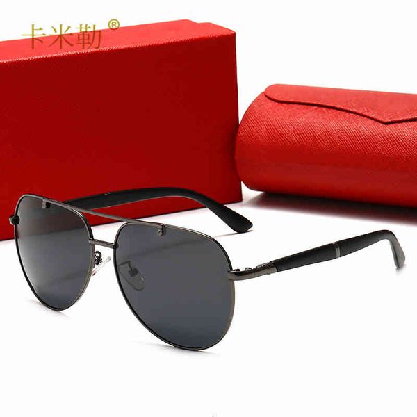 

men's polarized driving travel anti ultraviolet sunglasses fashion trend glasses 6063 kml-designer, White;black