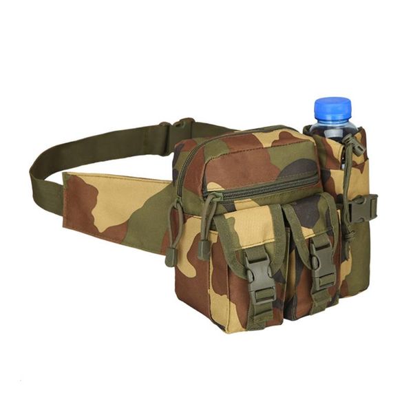 

travel water bottle waist bag casual adjustable 600d nylon material military bags