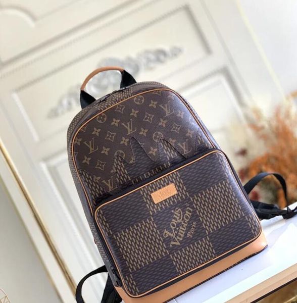 

shows totes designer backpacks fashion women luxury oxidized leather business m40380 messenger bags checkerboard backpack