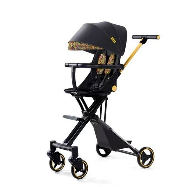 

super light baby cart can sit fold high landscape two-way strollers#