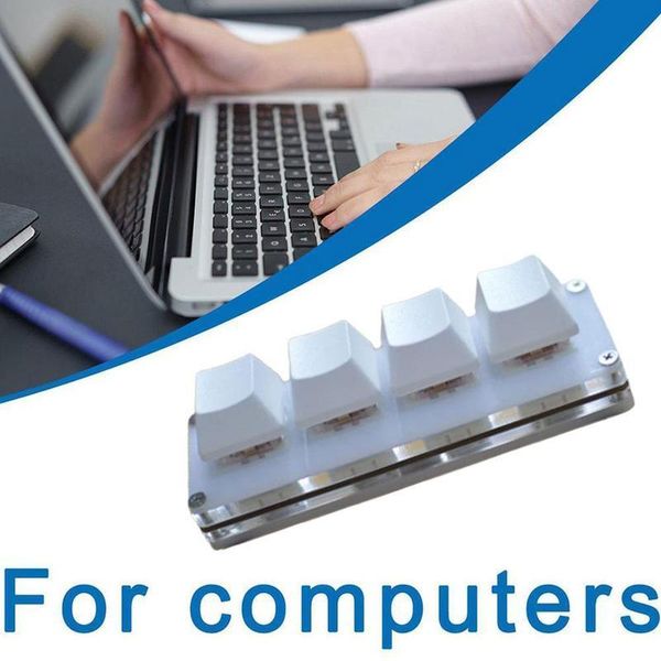 

keyboards portable durable 4-key usb mini mechanical keyboard macro custom keypad programmable diy shortcut j9a9