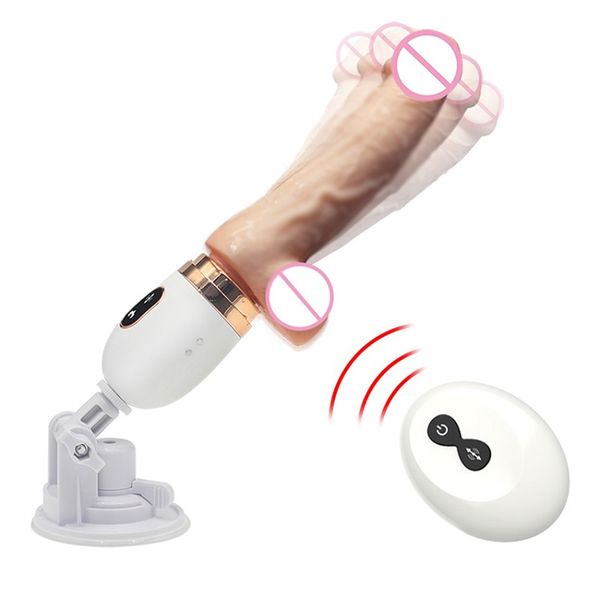 Máquina Dildo Realista Adulto Elétrico Vibratório Brinquedo Sexual Vibrador Mulher Vagina Estimulador Ponto G Estimuladores de Clitóris feminino Mulheres Masturbação Pênis ZL0063