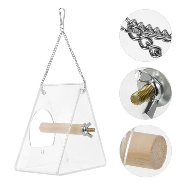 

other bird supplies 1pc hanging feeding tool triangle outdoor chain sucker feeder