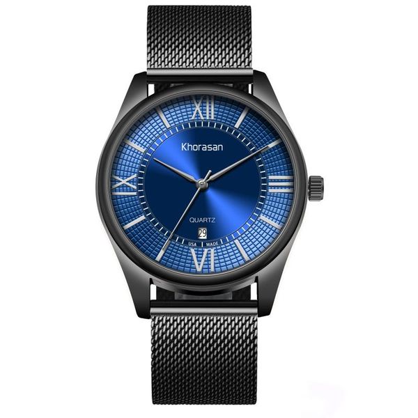 

wristwatches 2021 creative mens watch sleek minimalist fashion with mesh band dial men's quartz gift relogio masculino, Slivery;brown