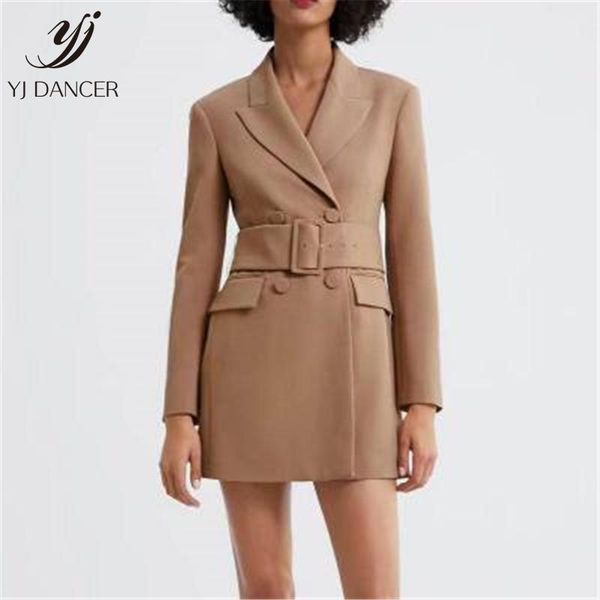 

spring women's suit collar with double-breasted long-sleeved casual temperament coat tide hhh0076 suits & blazers, White;black