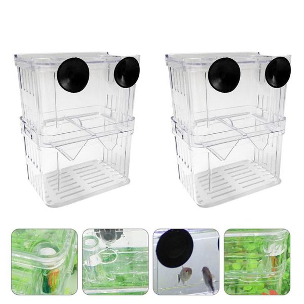 

aquariums 2pcs fish breeding isolation box hatchery incubator aquarium