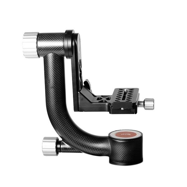 

xgh-1 pro heavy duty carbon fiber gimbal tripod head stabilizer quick release plate for telepo lens pography bird heads