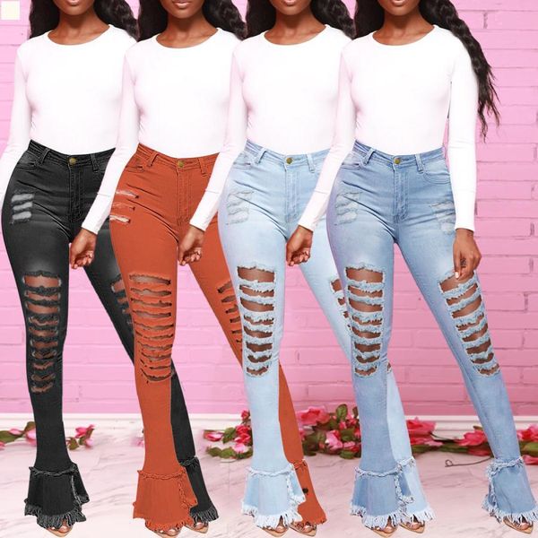 

ripped pants plus size womans clothes ripped denim trousers streetwear women designer jeans femme womens high waisted mom black female uniqu, Blue