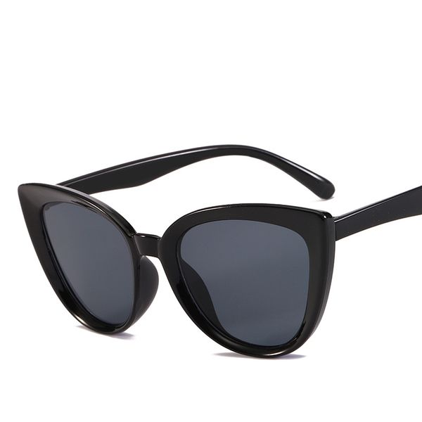 

lx brand 2019 fashion latest cat eye classic retro designer multi-color sunglasses women sunglasses retro oculos ce uv400, White;black