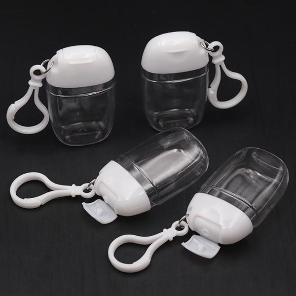 

storage bottles & jars 10x 30ml portable mini empty bottle travel plastic clear keychain containers hand sanitizer sub