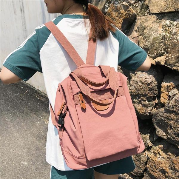 

outdoor bags 2021 waterproof nylon women backpack female multifunctional leisure bag college students'schoolbags women's travel