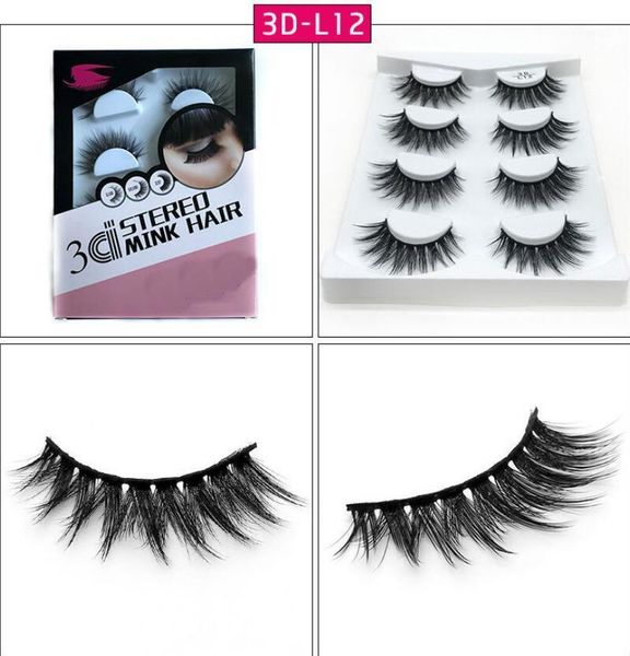 

100% handmade 3d mink hair beauty thick long false eyelashes fake eye lashes eyelash