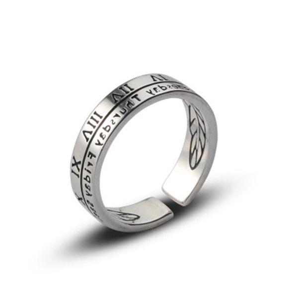 

cluster rings fashion punk style 2021 vintage for men/women thai silver jewelry accessory retro wholesale, Golden;silver