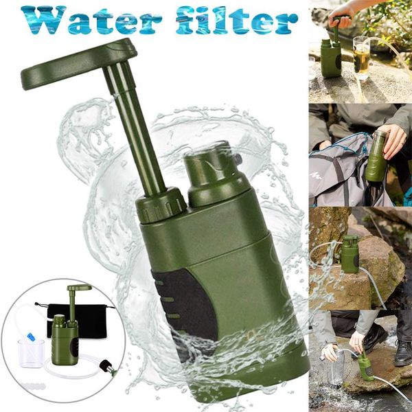 

outdoor water purifier personal emergency filter mini portable for activities bottle