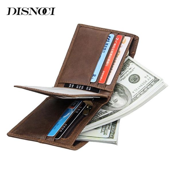 

wallets brand rfid men card holders short genuine cow leather purse for male casual coin cash clutch money bag, Red;black