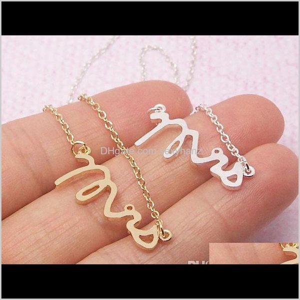 Charm Jewelry Drop Delivery 2021 10Pcs- B030 Gold Sier Simple Dainty Mrs Small Stamped Word Bracciale Tiny Love Lettere iniziali dell'alfabeto Brace