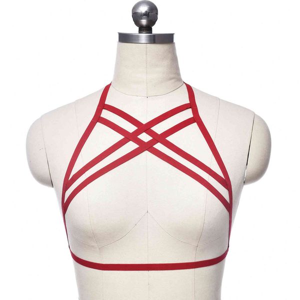 

zhuru suspender vest hanging neck harness underwear s0021, Black;white