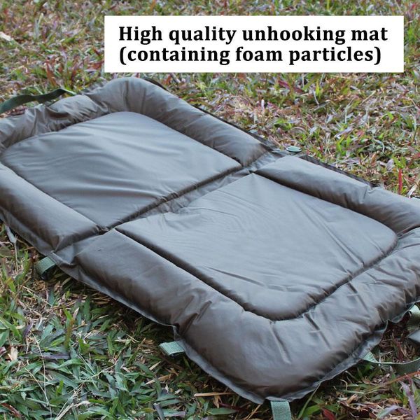 

waterproof foldable unhooking mat padded landing for fish protection straps pad carp fishing tackle army green accessories