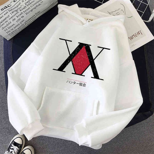 

women hoodie hunter x harajuku pink pullovers casual o-neck women's hooded sweatshirt student casua long sleeves, Black
