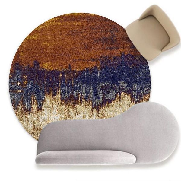 

carpets nordic light luxury american carpet retro abstract living room coffee table rug bedroom hanging basket chair round floor mat