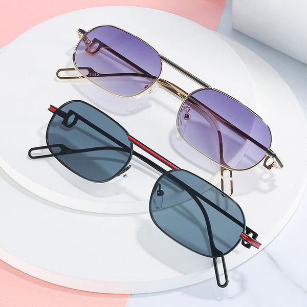 

outdoor eyewear elbru fashion small frame sunglasses metal classic retro street po glasses men woman driving sunshade uv400