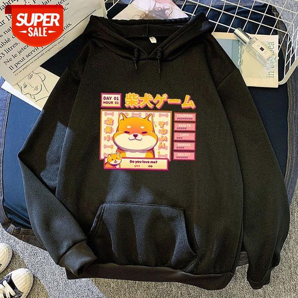 

hoodie candy color sweatshirt wow shiba inu #df3b, Black