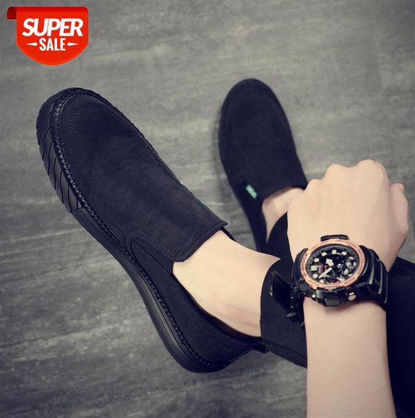 

canvas shoes men's old beijing cloth leisure one-legged lazy love #yo4h