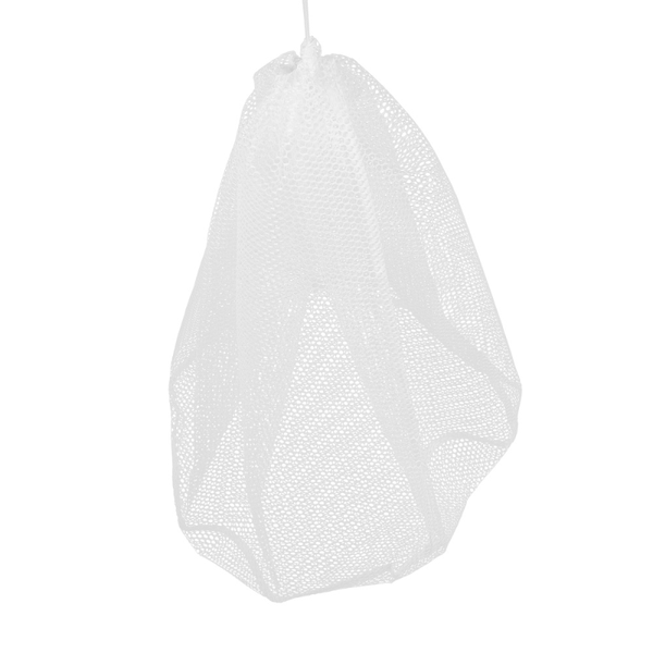

laundry bags 2pcs durable home mesh wash drawstring white