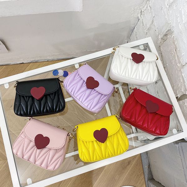 Süße Prinzessin Zubehör Plissee Kette Kinder Sattel Geldbörse Mädchen Mode Koreanischen Stil Eltern Kind Tasche Großhandel Nette Kleine Tasche Geschenk