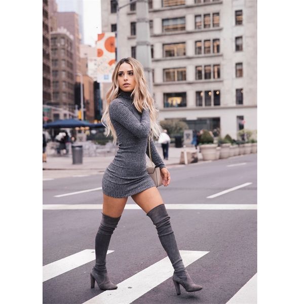 

two piece dress summer women's grey high collar long sleeved slim fit mini short ze8w, White