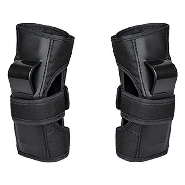 

elbow & knee pads roller skating palm protector adjustable wrist guard protective sport protection pad, Black;gray
