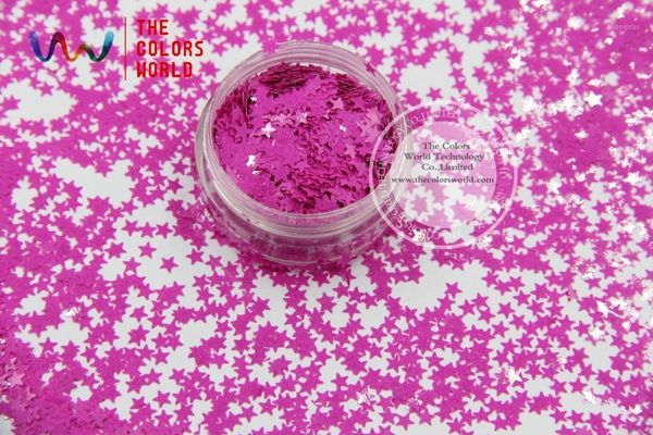 

3.0 mm size solvent resistant mate colors stars shape glitter for nail polish,nail art or other diy decoration1, Silver;gold