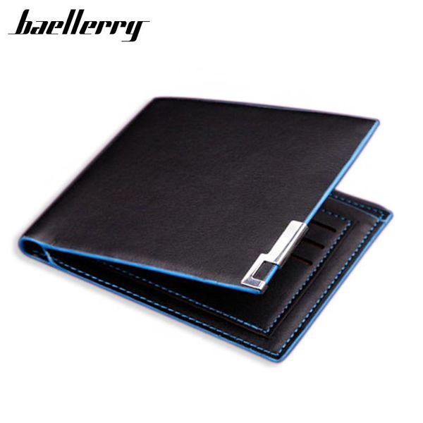 

wallets baellerry small wallet for men business card holder purse multifunctional cardholder leather purses, Red;black
