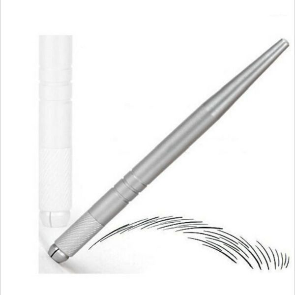

100pcs silver professional permanent makeup pen 3d embroidery manual tattoo eyebrow microblade 1