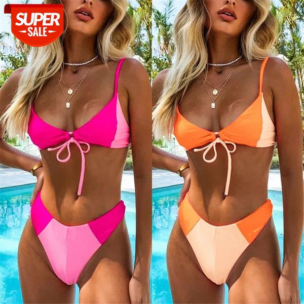 

swimwear women bandage printing summer wear girl set swiming suit micro bikini push up swimsuit female #kc43, White;black