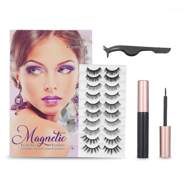 

pairs false eyelashes 2 pcs magnetic eyeliner with tweezers upgraded and kit1