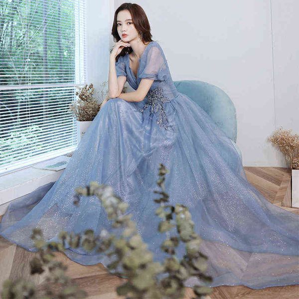 

prom luxury boutique occasion dresses banquet evening female 2021 autumn and winter small lady temperament french can be worn at ordinary ti, Black