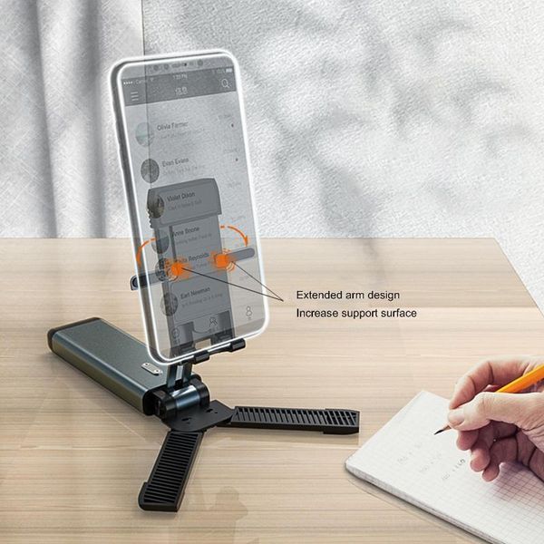 

folding portable adjustable non-slip mobile phone lapholder bracket stand cell mounts & holders