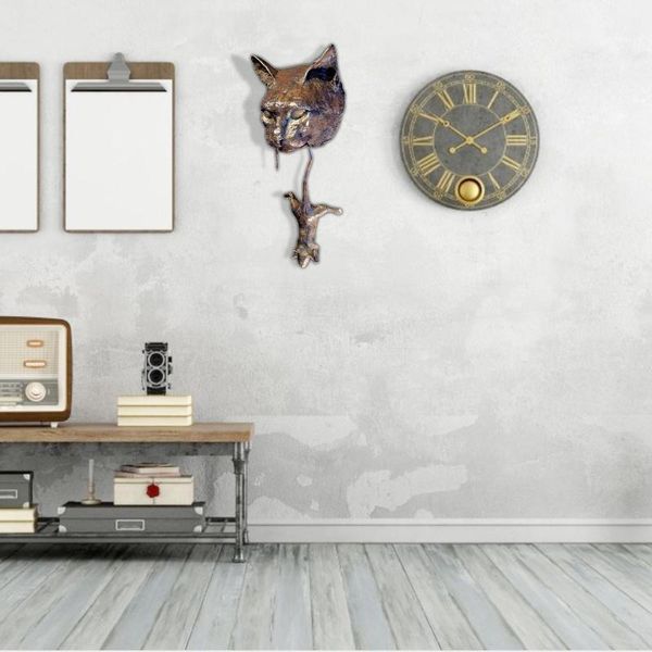 

cat and mouse statue home decoration accessories animal abstract sculpture wall hang decor living room mural art craft stickers