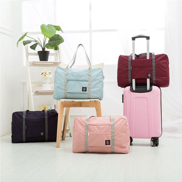 

duffel bags fashion nylon foldable travel large capacity bag luggage women waterproof handbags men