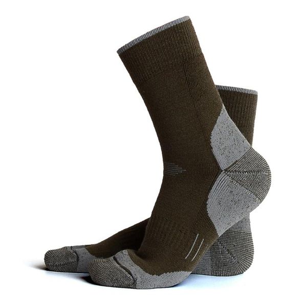 

sports socks 1 pair thermal walking warm comfortable for long-distance running skiing thickness winter climbing, Black