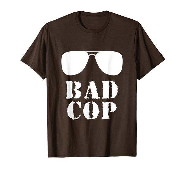 

bad cop tshirt funny father and son matching shirt, White;black