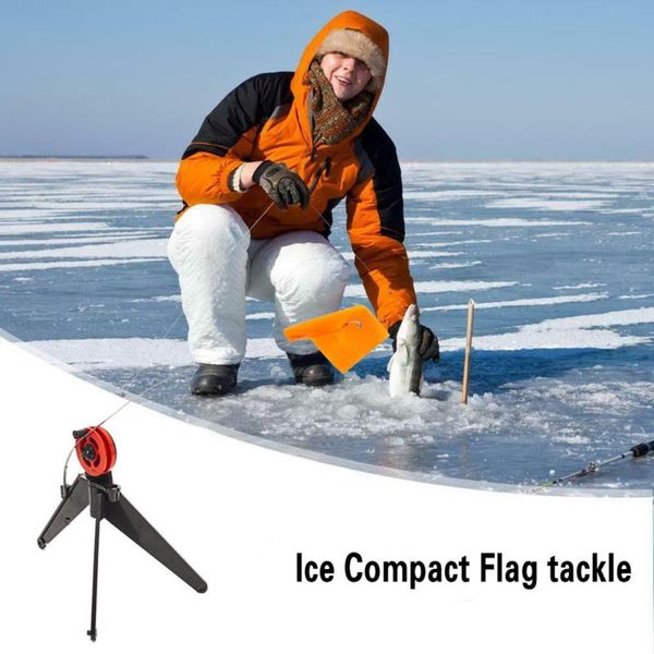 

2pcs ice fishing tip-up gear rod compact flag for winter #3b06 boat rods