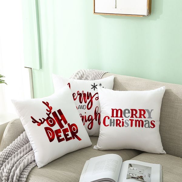 2021 Nova Capa de Almofada de Natal Dos Desenhos Animados de Xmas Abraçando Fronha Home Office Sofá Pillowslip Bens domésticos